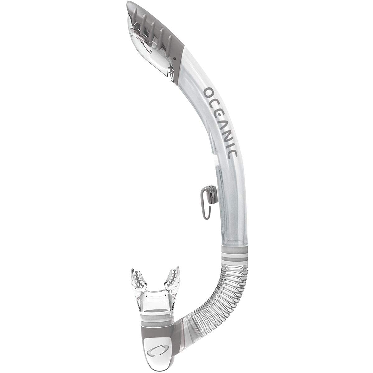 OCEANIC 07.1210.29 - Ultra Dry 2 Snorkel, Clear/Titanium