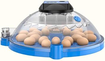 Egg Incubator Digital Fully Automatic Hatcher for 16/24 Eggs Duck Egg,Bird Egg, Turkey Egg Poultry Eggs Hatcher Auto-Turning Simulate The Original Hatching Mode, Automati
