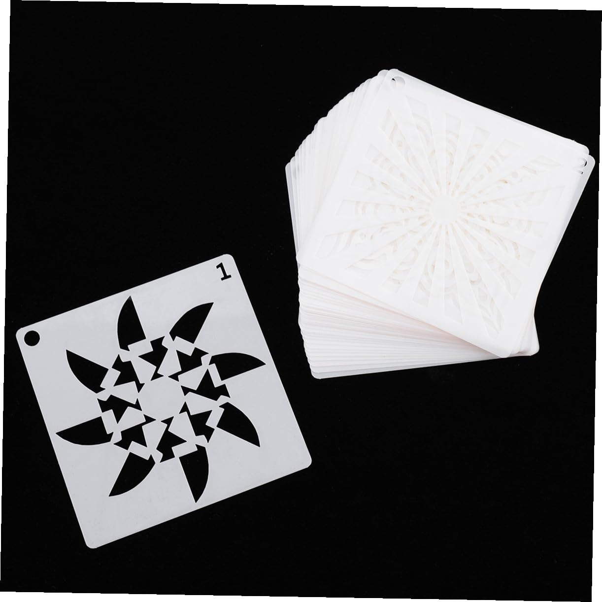 SEWACC 108 Stück Mandala Vorlage Mandala Malschablonen Aushöhlungsschablonen DIY Schablonen Zeichnungsschablonen