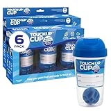Touch Up Cup Empty Plastic Paint Storage Containers with Lids for Leftover Paint, Touch Ups, As Seen On Shark Tank Products, 13 oz, Pack of 6