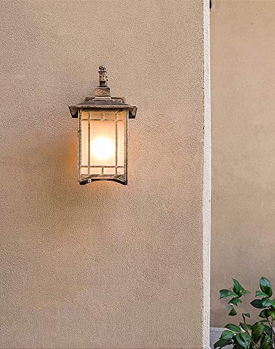 Lampe de jardin extérieur avec applique industrielle rétro et protection étanche