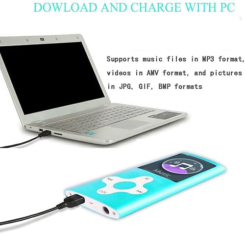 Miniatura 5 de Reproductor de MP3, reproductor de música con tarjeta de memoria de 16 GB, reproductor de música digital portátil, video, grabación de voz, radio