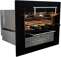 Churrasqueira Moderna Gourmet com Assador Elétrico para Embutir 127V