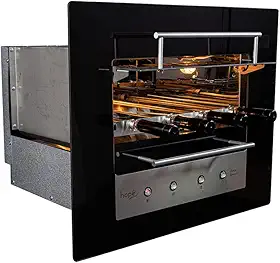 Churrasqueira Moderna Gourmet com Assador Elétrico para Embutir 127V