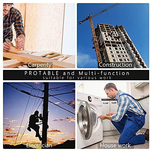 Fasite Tool Pouch Belt, 8-Pocket Professional Small Electrical Maintenance Work Pouch Bag, Technician's Tool Holder Work Organizer With Adjustable Nylon Belt #TOP5