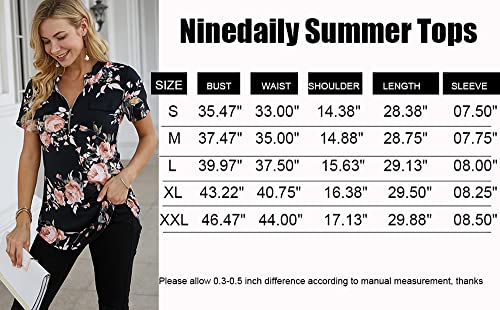 Ninedaily Business Casual Clothing For Women,Tunics Tops To Wear With Leggings Modern Western Leisure Breathable Sleeveless Shirts Summer Blouse,Xxl Pink Floral #TOP3