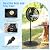 COSTWAY Outdoor Misting Fan, 16-Inch Oscillating Pedestal Fan with Adjustable Height, 3 Mist Levels, 3 Speeds, 90° Oscillation, 35° Tilt Angle, GFCI Plug, Standing Fan for Outside Patio Backyard