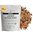 Sassafras & Pumpernickel Certified USDA Organic Chicken Nesting Herbs (16 oz, 1 Pound Bulk Bag) Aromatic Herbs for Coops and Nest Boxes, Nesting Herbs for Chicken coop, coop Refresher for Chickens