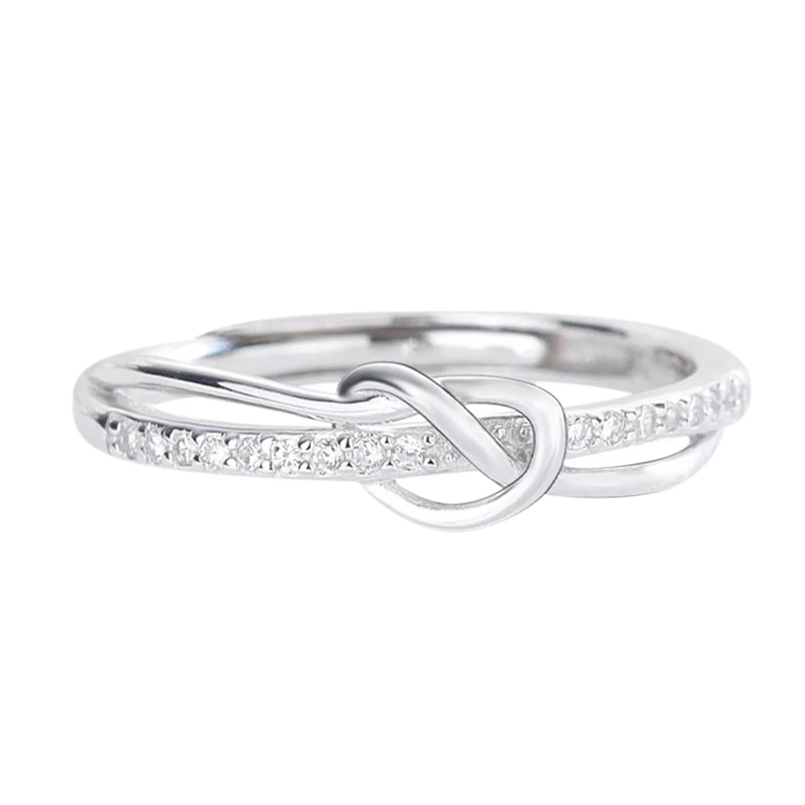 MYKI Cute Knot Diamond Ring For Women & Girls (Rosegold) (B0CK7X5QM3) Amazon Price History, Amazon Price Tracker