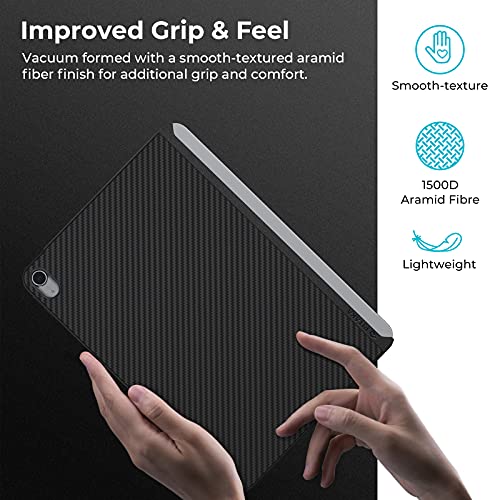 Pitaka Ipad Air 5Th Case 2022/Ipad Air 4Th Case 2020 10.9 Inch [Magez Case 2] Ultra Thin Aramid Fiber Magic Keyboard Compatible Case, Magnetic Case Works With Magez Stand & Magez Folio #TOP3