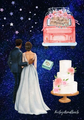 Hochzeitsmalbuch: Malbuch Hochzeit für Kinder - Malbuch zur Hochzeit mit 50 Malvorlagen zur Beschäftigung