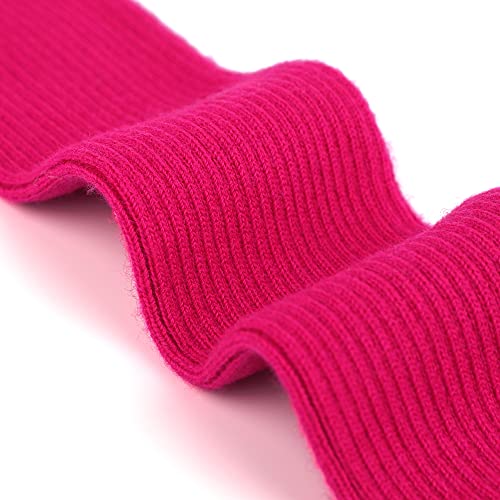 F Flammi Cashmere Blended Arm Warmer for Women Winter Fingerless Gloves Knit Mitten Gloves Wrist Warmer with Thumb Hole