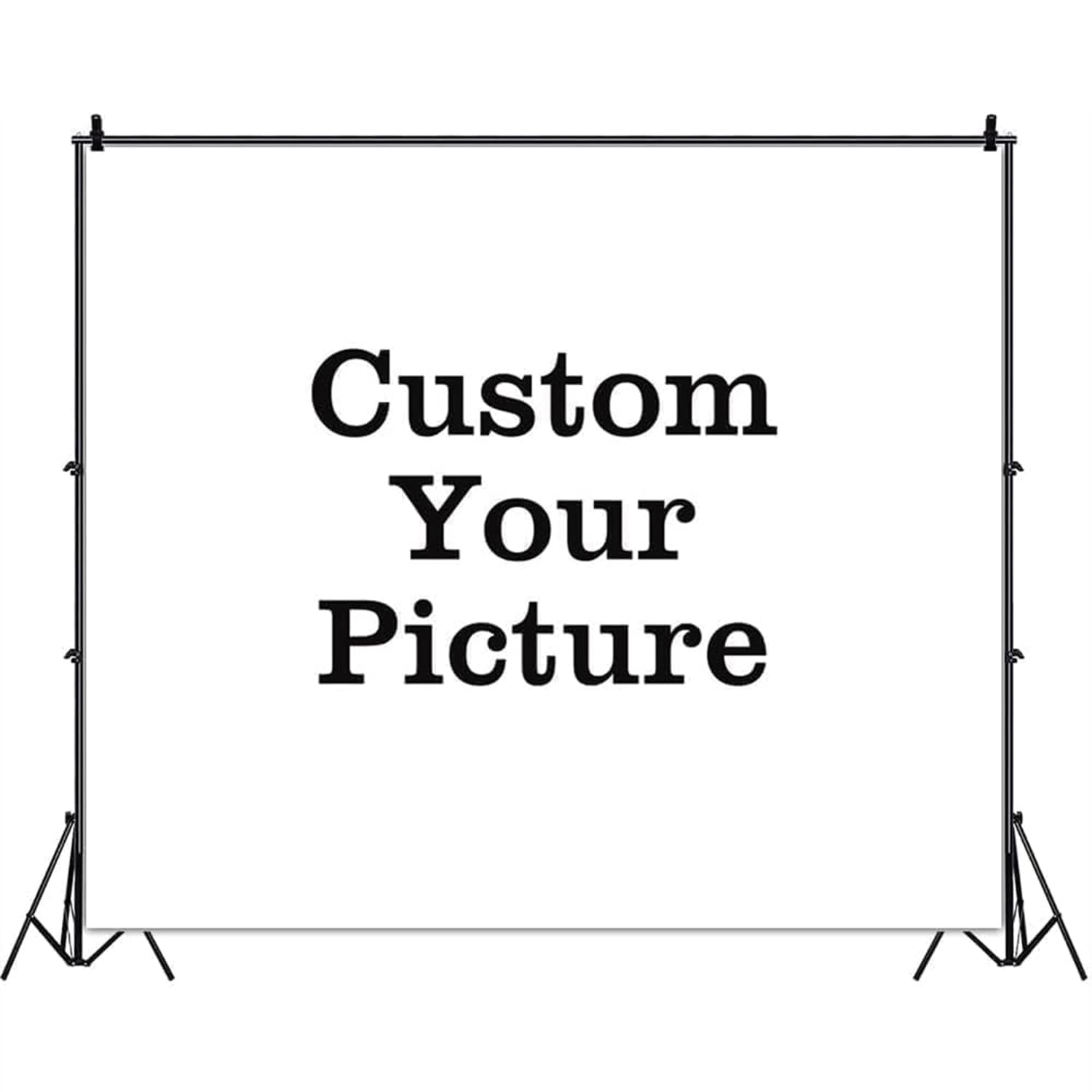 2.2x2.2m Toile de Fond Photo personnalisée Impression personnalisée Design Upload Photo Background Custom Your Picture Image Text Vinyl Backdrop Personalized Backdrop