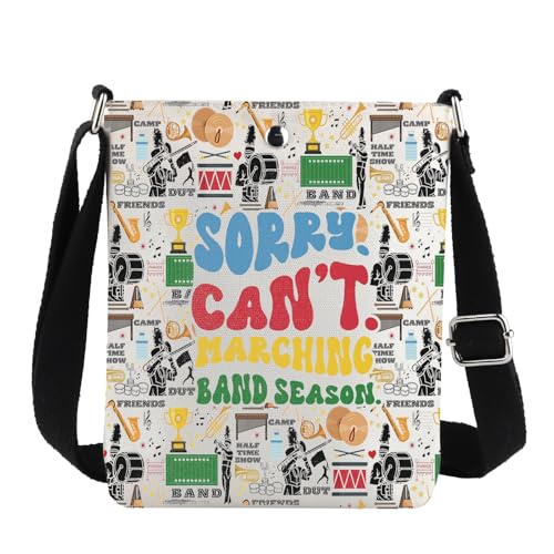 G2TUP Marching Band Crossbody Bag Marching Band Gifts Band Director Gift Sorry Can't Marching Band Season Shoulder Bag