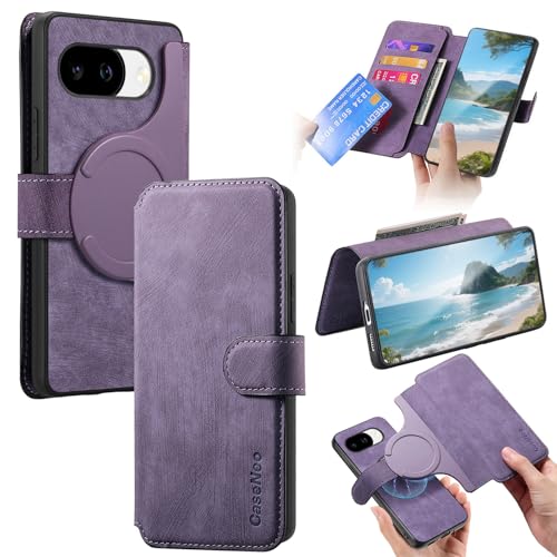 Fofvccv 2 in 1 Detachable Wallet Case for Google Pixel 10a CMG Purple