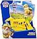 PAW PATROL, Baufahrzeug mit Rubble Spielfigur (Basis Fahrzeug, 2025), Spielzeug für Kinder ab 3 Jahren