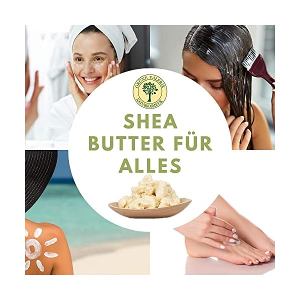 Goldene unrafinierte Shea Butter von Grüne Valerie | 500g Grade A+ | kaltgepresst, enthält alle Nährstoffe! | 100… – Bild 9