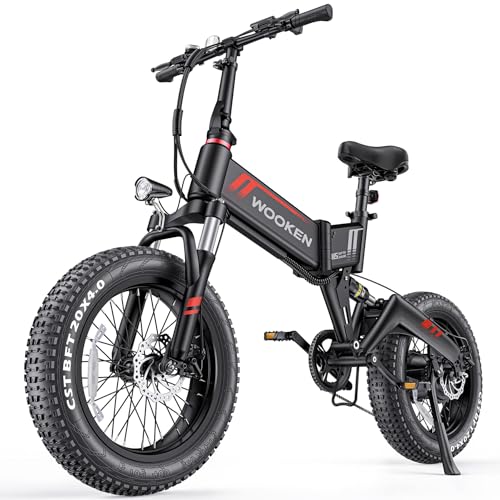 Wooken Electric Bike for Adults, 20''x4.0 Fat Tire Ebike for...