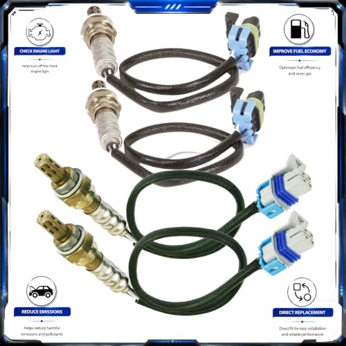 Sensor de Oxígeno 4 Piezas para Chevy Silverado 2008-2015 miniatura 5