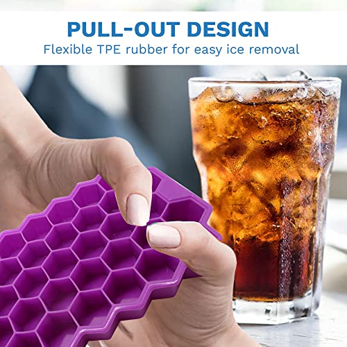 Gadgetime USA 3 pack molde de hielo con tapa y pinzas miniatura 2