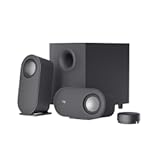 Z407 Bluetooth Computer Speakers with Subwoofer and Wireless Control, Immersive Sound, Premium Audio with Multiple Inputs, USB Speakers, Black