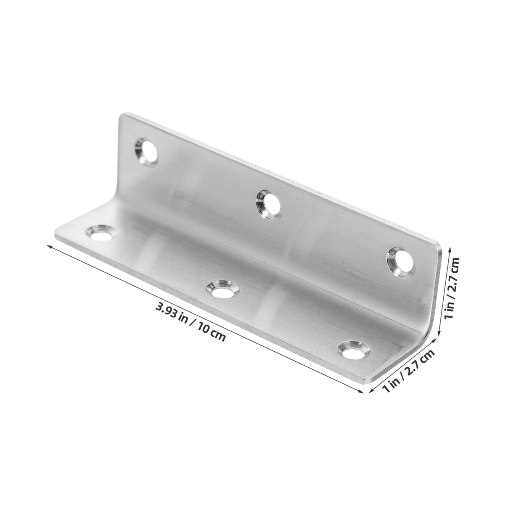 KICHOUSE 6 Pack Metal l Shaped Brackets Strong Furniture Joints for Cabinets Tables Doors Windows Beds Decorative