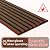 Fuairmee 2-Pack 94.5 * 12.6 Inches 3D Modern Acoustic Wood Wall Panels Walnut Color Soundproof Wood Slat Panel for Interior Wall For Homes, Offices, Studios, 2 Pack in Total 94.5"x25.2"