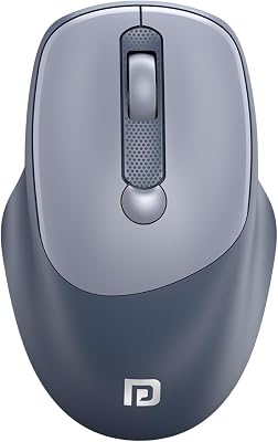 Toad 7 Wireless Mouse, Bluetooth 5.3V & 2.4 GHz Wireless, Adjust Sensitivity Upto 3200 DPI, Rechargeable Built in Battery(Grey)