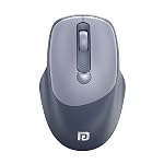Portronics Toad 7 Wireless Mouse, Bluetooth 5.3V & 2.4 GHz Wireless, Adjust Sensitivity Upto 3200 DPI, Rechargeable Built in Battery(Grey)