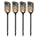 Luces Solares Antorcha WZTO Lamparas Solares para Jardin 102 LED...