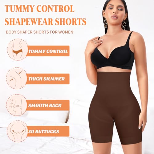 Image of Werena Shapewear Shorts Tummy Control for Women High Waisted Body Shaper Underwear Slimming Slip Shorts Under Dresses