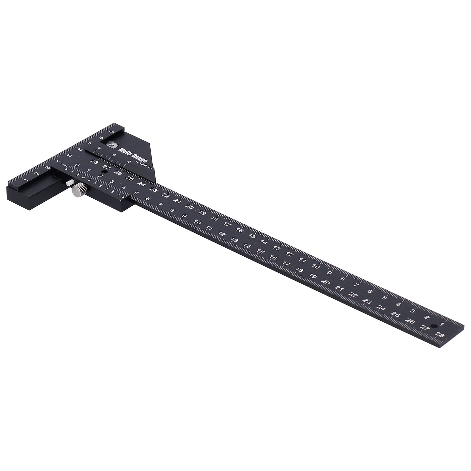 Jelquix Multifunctional Carpentry Marking Ruler High-Precision Tool for Woodworking Projects Lightweight Aluminum Alloy
