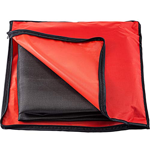 Happybuy 10 x 10 FT Welding Blanket - Heavy-Duty Fire Retardant Fiberglass Blanket for Sparks & Splatters Protection, Easy Hanging, Durable Material, Heat Resistant, Black