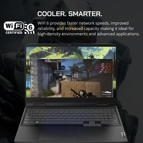 LENOVO IdeaPad Gaming 3 - Computer portatile da gioco da 15,6", display FHD 120Hz, AMD Ryzen 5 6600H, 64 GB di RAM, SSD PCIe da 2 TB, NVIDIA GeForce RTX 3050, tastiera retroilluminata, grigio onice, - Notebook - Immagine 5