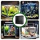 Zinueen Aquarium-Sprungschutz-Set, 8 Stück 30X30CM Aquarium Trennwand mit 6 Halterungen und 20 Kabelbindern, Kunststoffgitter Aquarienabdeckung, Aquariumzubehör Aquariumtrennwand