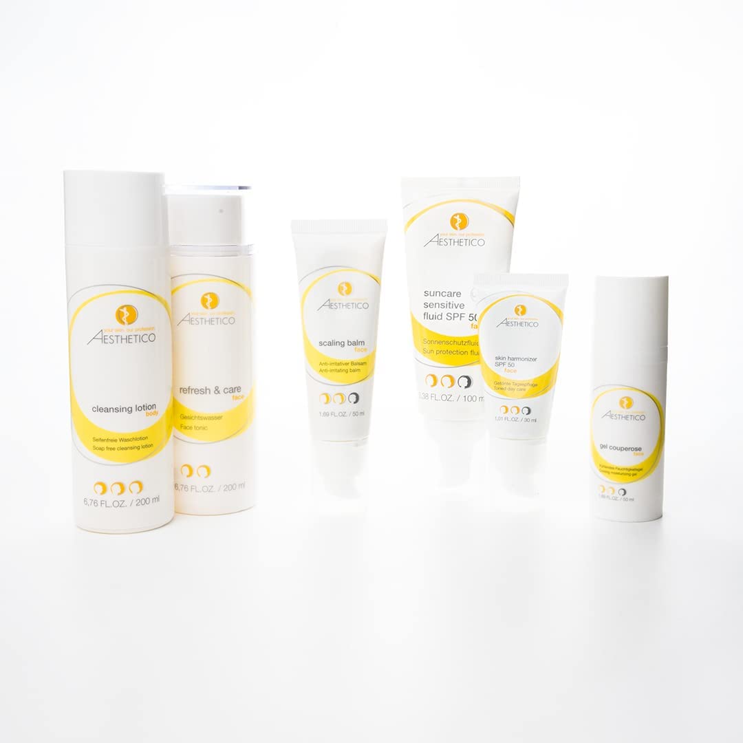 AESTHETICO cleansing lotion - pH-hautneutrales Reinigungsgel mit Mineralien aus dem Toten Meer, f?r Gesicht und K?rper (3 Spender je 200 ml)