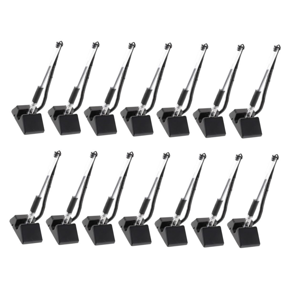 TEHAUX 20 Stylos Gel à Bille pour Bureau Encre Noire, Accessoires de Bureau Multifonctions pour Professionnels et Étudiants, pour Signature