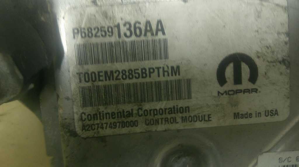 Engine ECM Control Module 3.6L Fits 16-18 Compatible with Jeep Compatible with Wrangler 68259136AA 68253687AC