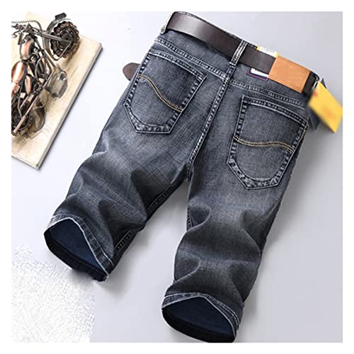 Short en jean stretch pour homme coupe slim en coton léger