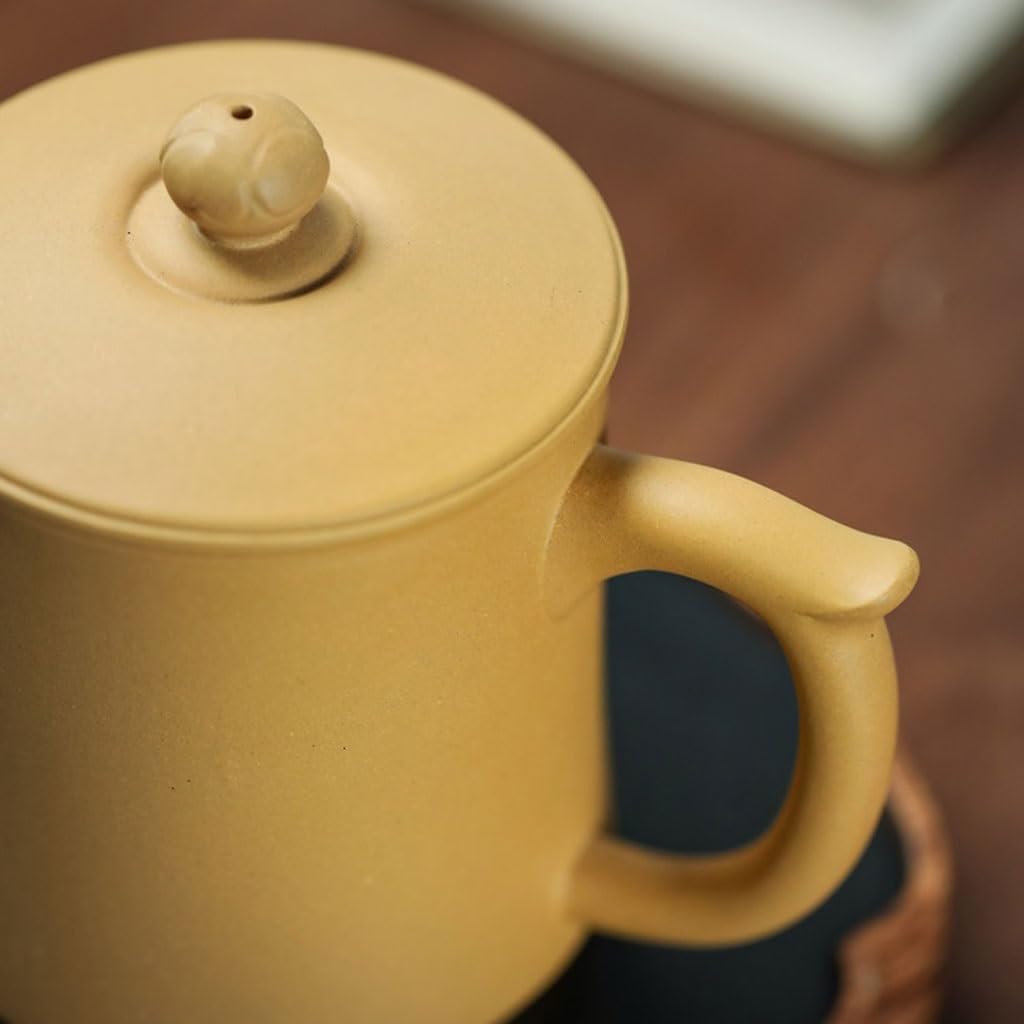 Matcha kubki prosty fioletowy kubek z piaskiem ręcznie wykonany z pokrywką do parzenia herbaty do użytku domowego 460 ml zestaw do herbaty popołudniowej herbaty kubek zaparzacz do herbaty
