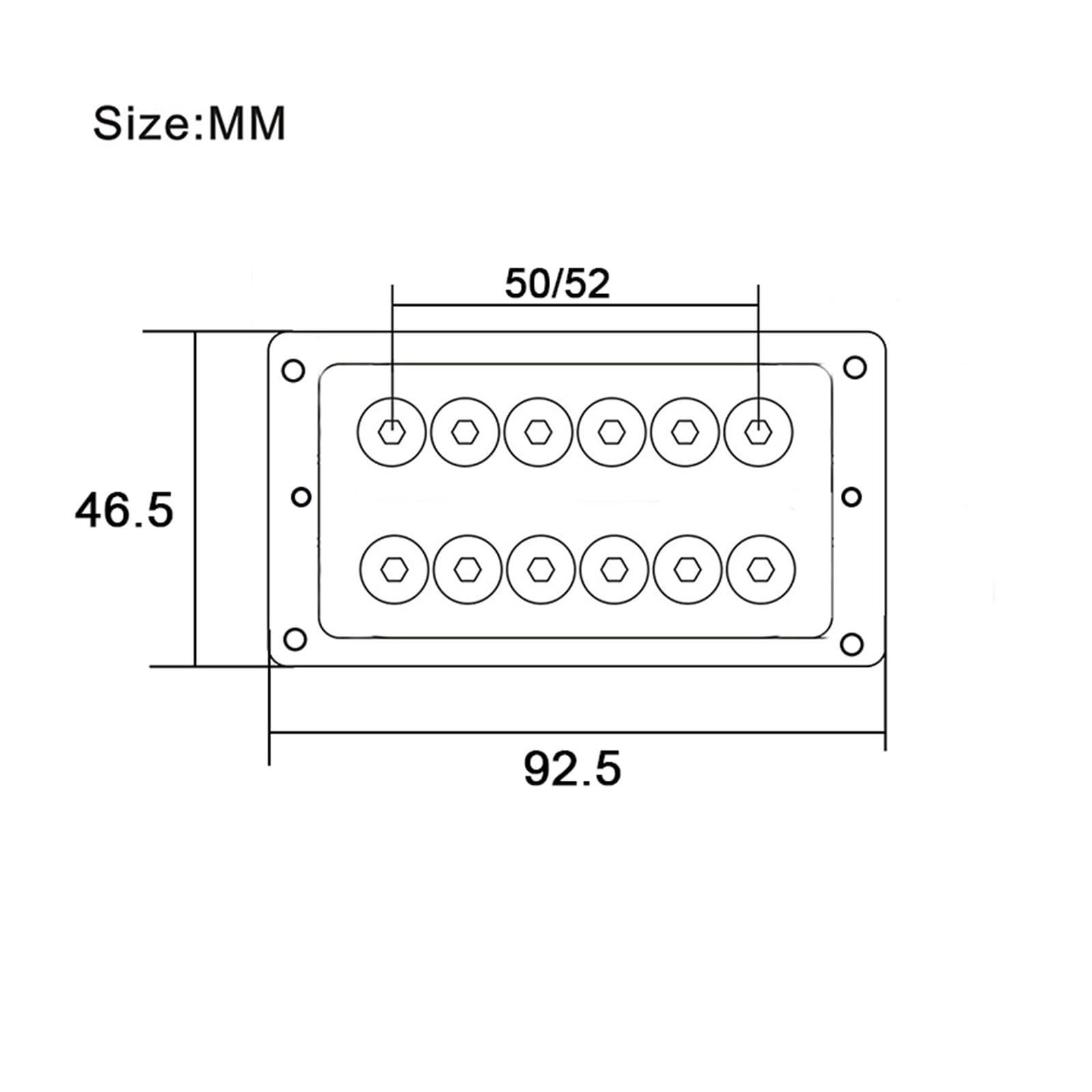 Chitarra elettrica Pickup Chitarra Elettrica Humbucker Dual Coil 6 Corde per Chitarra Elettrica Coil Splitting Pickup Uscita N7.5K/B15K