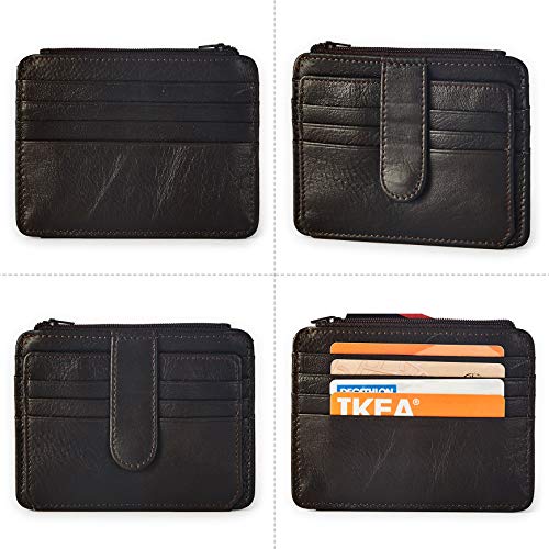 Men Front Pocket ID Vintage Style Genuine Leather Wallet For Women Men3