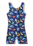 Kidsparadisy Leotards for Girls Gymnastics Glitters Tank Biketards Kids Ballet Dance Unitards, Sparkle Blue, 120 for 5-6Y