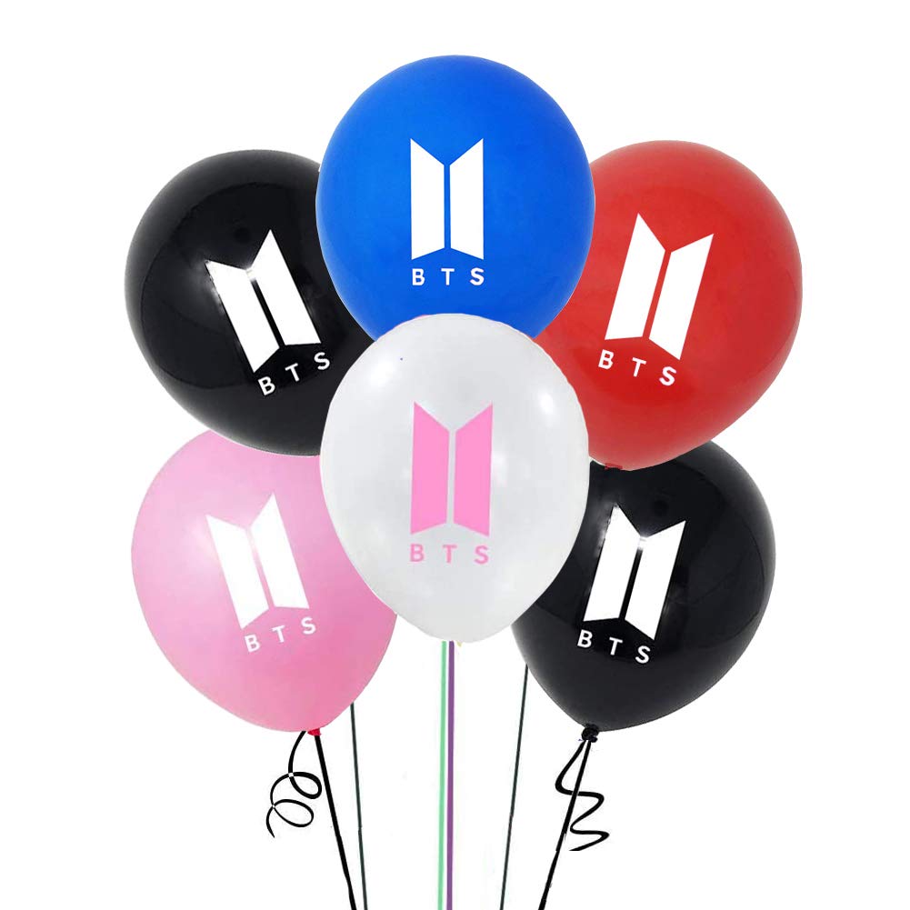 BTS birthday Party Supplies Set 107pcs Birthday Decorations,10Kids