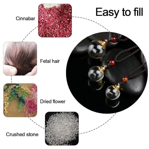 925 Sterling Silver Blood Vial Pendant Necklace for Women and Men - Glass Perfume Bottle Jewelry - Water Container Jar for Liquid Oil Diffuser3