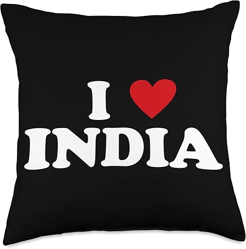 Miniatura 5 de India Gift for Men & Women Country Heart Pride-Funny I Love India - Almohada de 16 x 16 pulgadas, multicolor