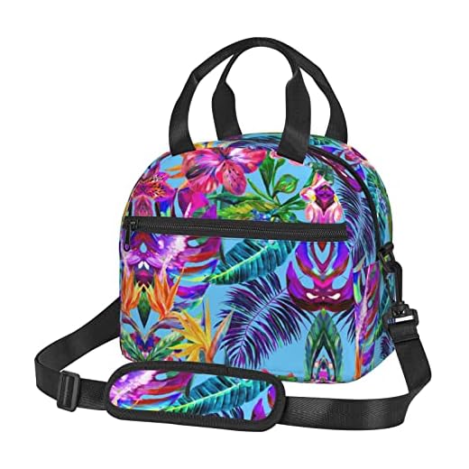 Hej Hawaii tryck lunchväska bärbar crossbody isolerad lunchväska återanvändbar lunchväska