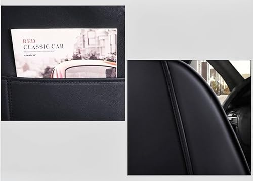 Coprisedili Auto Sportivi In Ecopelle - Set 2 Pezzi Anteriori Con Poggiatesta, Compatibili Airbag, Universali