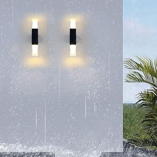 Applique murale extérieur LED en aluminium noir durable de haute qualité - 5