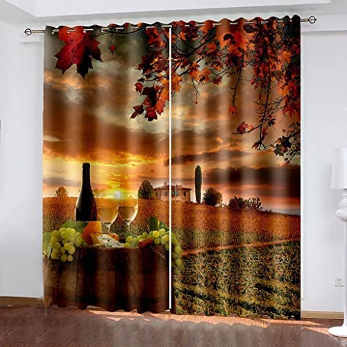 Cortinas Dormitorio Ojales Cortinas Opacas 140x240 Cm - Térmicas
